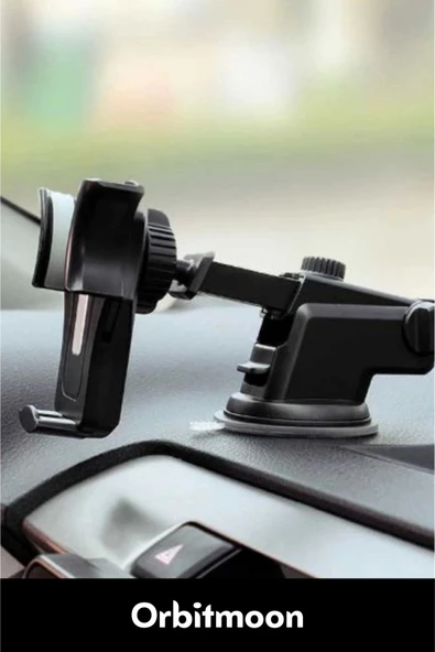 Özel Üretim Dayanıklı Vantuzlu Sağlam Çok Fonksiyonlu 360 Derece Dönebilen Teleskopik Telefon Tutucu - 4