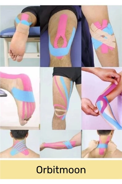 Özel Etkili Büyük Boy Kas Eklem Bel Bacak Kol Boyun Sırt Omuz Karın Kalça Ağrı IsıI Bandı 5cm x 5m - 6