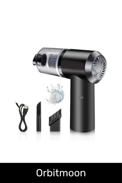 Özel Seri 9000Pa Çekiş 4000mAh Pil Otomatik Aydınlatmalı Taşınabilir Katlanabilir Araç Süpürgesi - 4