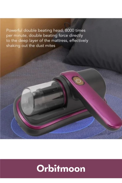 Özel Seri Kompakt UV Işıklı Güçlü Emiş Gücü Elektrikli Yatak Yorgan Örtü Koltuk Temizleme Süpürgesi - 4