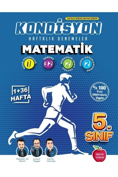 Newton 5. Sınıf Kondisyon Matematik Haftalık Kazanım Denemeleri 37 Hafta ürün görseli 1