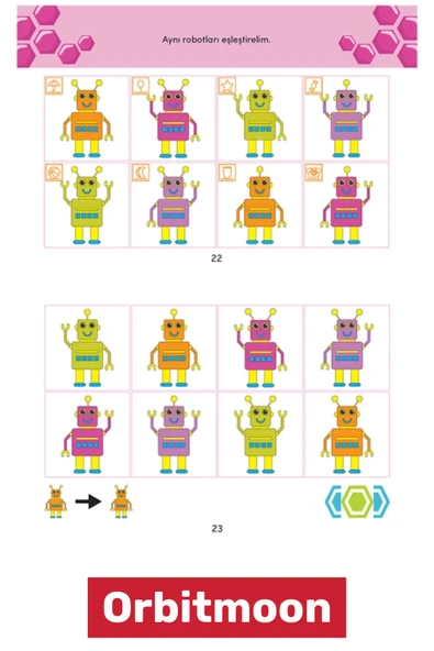 Özel Seri Zeka Geliştirici Okul Çocuk Anne Eğitici Öğretici Görsel ve İşitsel Dikkat Seti 3-4 Yaş - 3