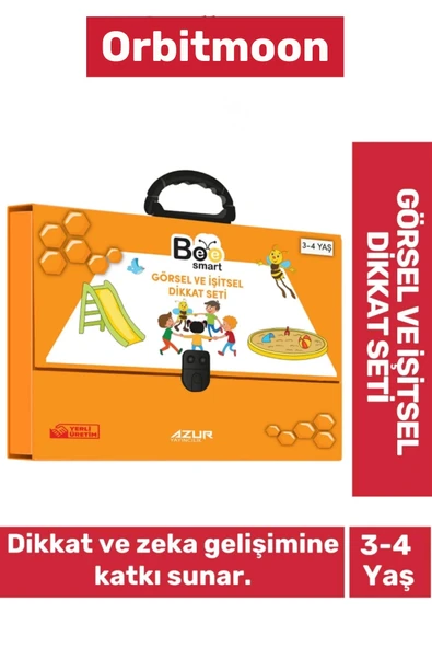 Özel Seri Zeka Geliştirici Okul Çocuk Anne Eğitici Öğretici Görsel ve İşitsel Dikkat Seti 3-4 Yaş