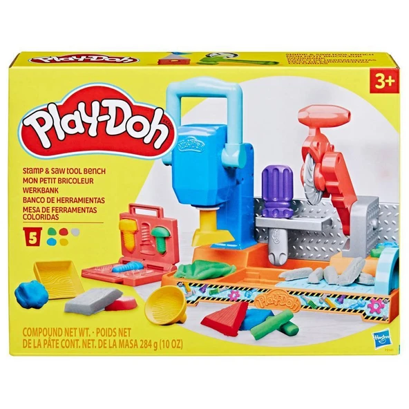 Play-Doh Damga ve Testere Aleti Tezgahı F9141 - 4