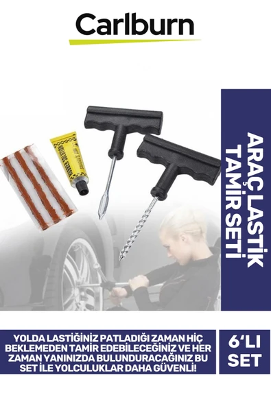 Özel Üretim Pratik Macun Fitil Atma Patlayan Araç Bisiklet Lastik Dayanıklı Tamir Seti Kiti