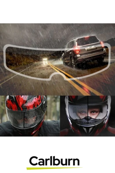 Özel Üretim Su Tutmaz Film Bisiklet Motosiklet Kaskı Vizor Buhar Önleyici Yağmur Kaydırıcı - 3