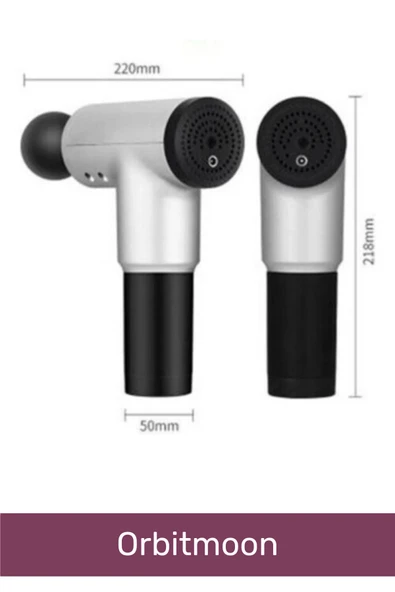 Kas Rahatlatıcı Boyun Bel Sırt Bacak Ayak Fısıltı Sesli Hafif Şarjlı 4 Başlıklı Masaj Tabancası