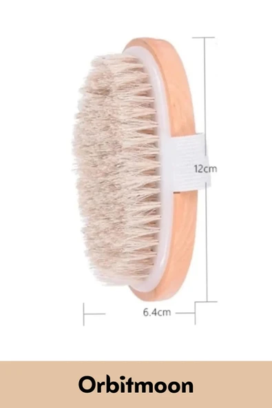 Özel Seri %100 Doğal Cilt Bakım Selülit Çatlak Giderici At Kılı Banyo Fırçası Kuru Masaj Aleti - 2