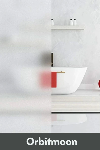 Premium Seri İz Bırakmaz İç Göstermez Yapışkan UV Engelleyici Buzlu Cam Filmi 5 Metre x 60 Cm - 2