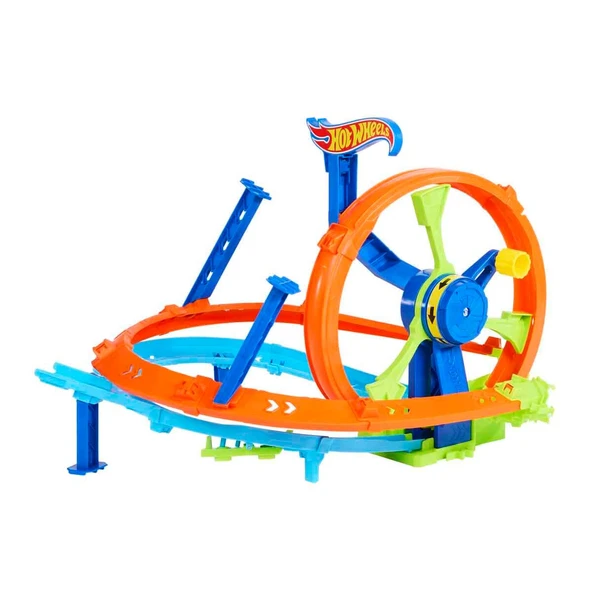 Hot Wheels Hızlı Fırlatma ve Döngü Parkuru Oyun Seti JBX65 - 3