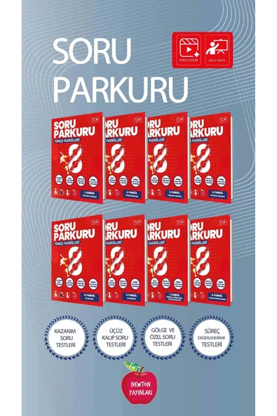 Newton 8. Sınıf Türkçe Soru Parkuru Seti ürün görseli 1