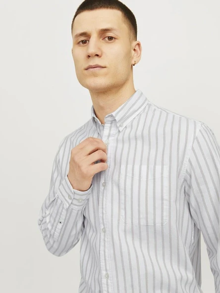 Jack Jones Oxfort Erkek Gömlek 12182486 - Resim 3