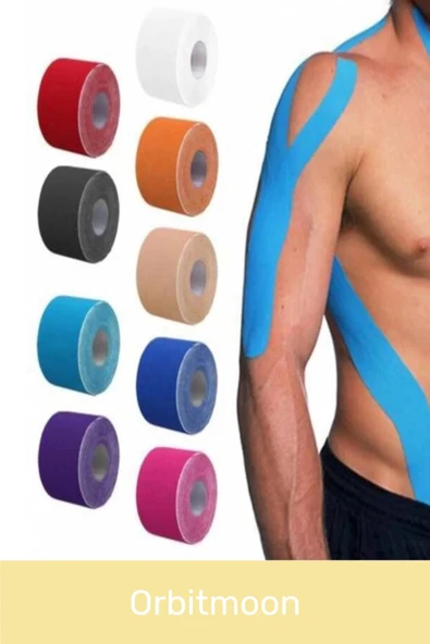 Özel Seri Etkili Büyük Boy Kas Eklem Bel Bacak Kol Boyun Sırt Omuz Karın Ağrı Isı Bandı 5cm x 5m - 6