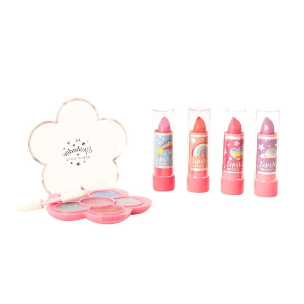 Rainbow Parıltılı Far ve Ruj Seti