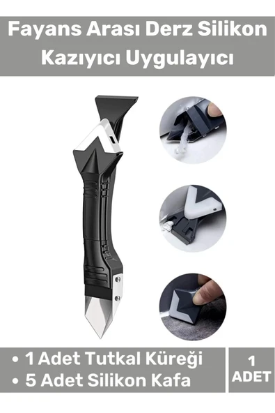 Premium Ürün Fayans Banyo Mutfak Silikon Derz Kazıyıcı Sıyırıcı Uygulayıcı 3 in 1 Aparat