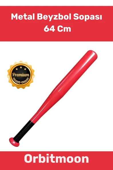 Premium Seri Özel Üretim Kırılmaz Rahat Kavrama Kaliteli Metal Baseboll Beyzbol Sopası 64 Cm ürün görseli 1