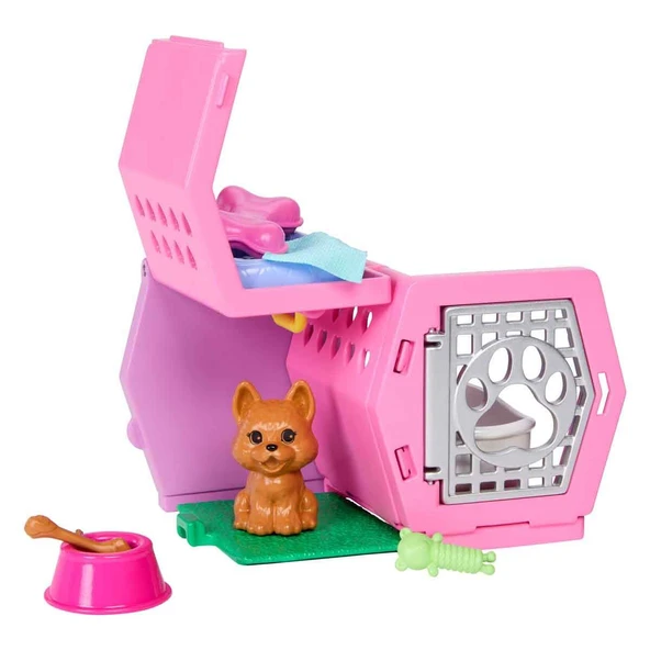 Barbie Chelsea Köpekçiğin Taşıma Çantası Oyun Seti JDF89 - 3