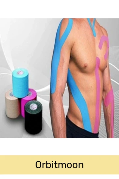 Özel Etkili Büyük Boy Kas Eklem Bel Bacak Kol Boyun Sırt Omuz Karın Kalça Ağrı IsıI Bandı 5cm x 5m - 4