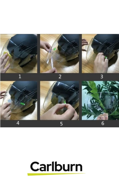 Özel Üretim Su Tutmaz Film Bisiklet Motosiklet Kaskı Vizor Buhar Önleyici Yağmur Kaydırıcı - 2