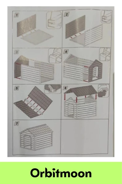 Premium Ürün Kolay Kurulum Portatif Taşınabilir Bahçe Ev Yazlık Demonte Evcil Hayvan Köpek Kulübesi - 3