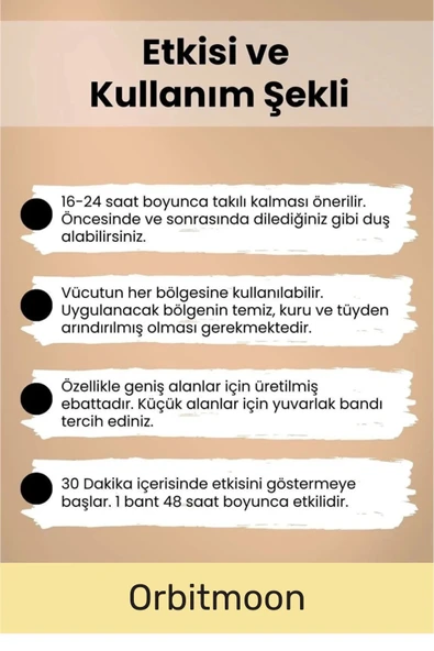 Özel Etkili Büyük Boy Kas Eklem Bel Bacak Kol Boyun Sırt Omuz Karın Kalça Ağrı IsıI Bandı 5cm x 5m - 3