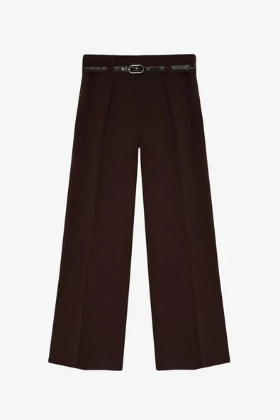 Quzu Kemer Detaylı Kadın Pantolon ürün görseli 1