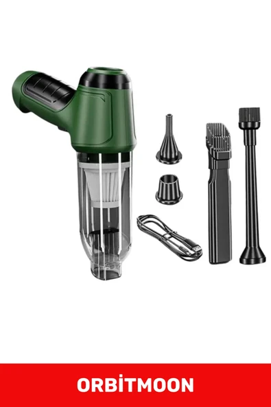 Özel Seri Otomatik Aydınlatma Taşınabilir Akülü Vakumlu El 12000Pa Çekiş 2000mAh Pil Araç Süpürgesi - 2