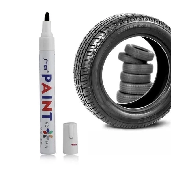 Sunup M101 Siyah Araç Motosiklet Lastik Boya Kalemi ürün görseli 1