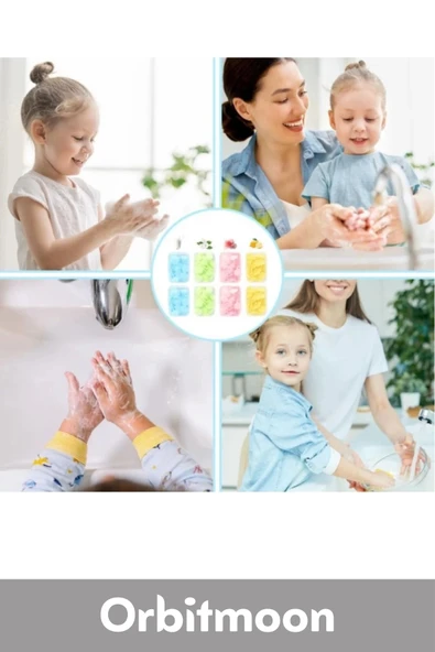 Özel Seri Dış Mekan Çok Dilimli Taşınabilir Kamp Çocuk Tuvalet Pratik Çiçek Desenli Sihirli Sabun - Resim 2