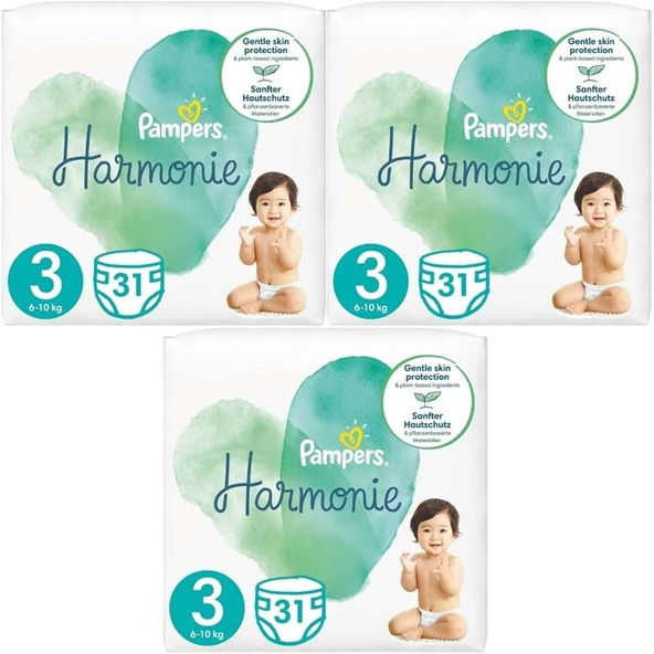 Prima Pampers Harmonie Bebek Bezi Beden:3 (6-10KG) Midi 93 Adet Aylık Ultra Fırsat Pk ürün görseli