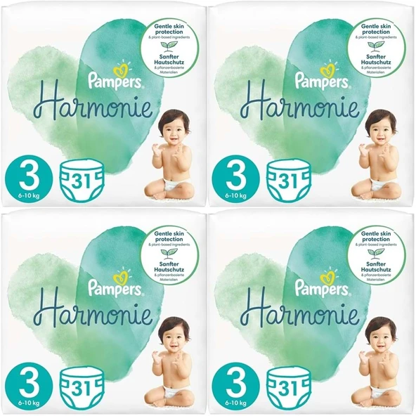 Prima Pampers Harmonie Bebek Bezi Beden:3 (6-10KG) Midi 124 Adet Avantaj Ultra Fırsat Pk ürün görseli 1