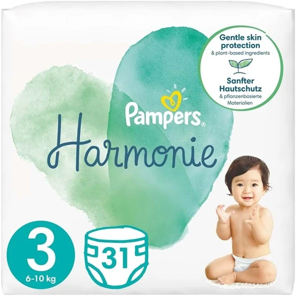 Prima Pampers Harmonie Bebek Bezi Beden:3 (6-10KG) Midi 93 Adet Aylık Ultra Fırsat Pk - Resim 2
