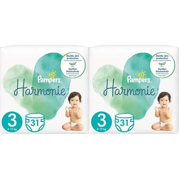 Prima Pampers Harmonie Bebek Bezi Beden:3 (6-10KG) Midi 62 Adet Ekonomik Ultra Fırsat Pk ürün görseli