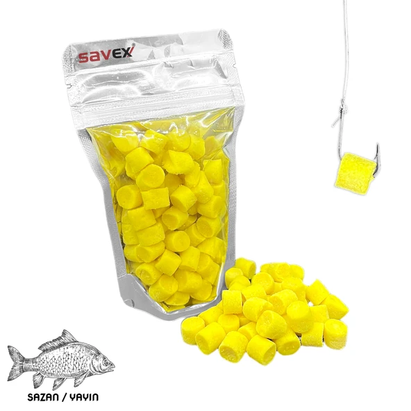Kesme Sazan / Yayın Hamuru - İğne Yemi - Sarı-Sarımsak 80 Gr ürün görseli 1