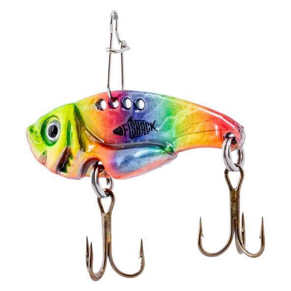 Vibrasyon Yem - LRF/Spin Jig - Fishack VibraX - 7g 40mm - Rainbow Fury - UV Boyalı - 3