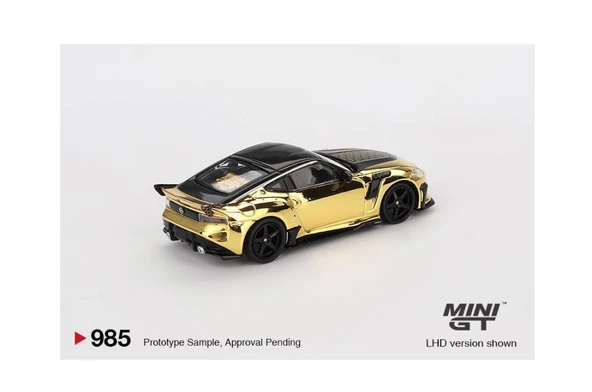 Mini GT 985 Nissan Z VeilSide FFZ400 Gold Chrome 1/64 Model Araba - Resim 2