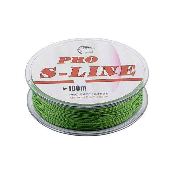 İp Örgü Misina - 4 Kat - Pro S-Line - 100mt - 0.30mm - 18,16kg Çeker - 3
