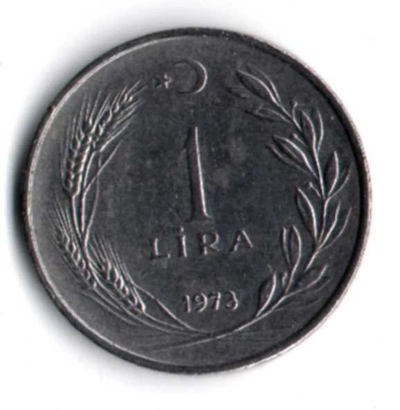 T.C. 1 Lira 1973 (mp2049) - Resim 2