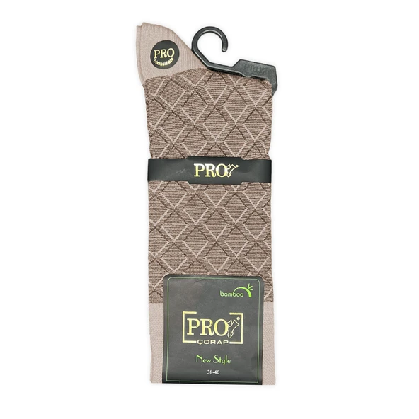 Pro Çorap G.Poti Bambu Erkek Çorabı Bej (17005-R1) - 2