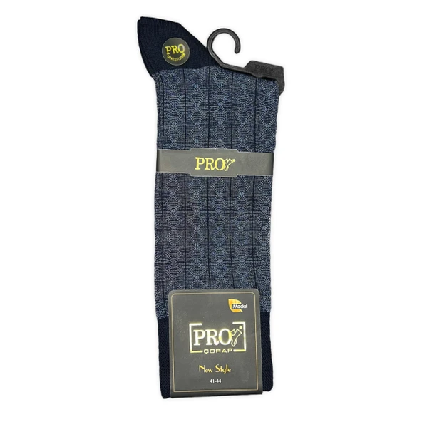 Pro Çorap Rambutan Modal Erkek Çorabı Lacivert (18132-R3) - 2