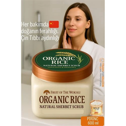 Modacar Profesyonel Organik Pirinç Doğal Peeling - Tüm Vücut Scrub 600 ml - 1