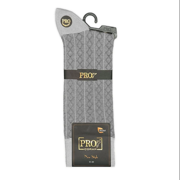Pro Çorap Rambutan Modal Erkek Çorabı Gri (18132-R4) - 2