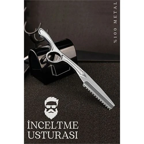 Modacar Feather Tip Jiletli Ustura Profesyonel Saç Sakal Inceltme Usturası - 1