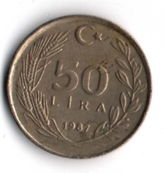 T.C. 50 Lira 1987 (mp2045) - Resim 2
