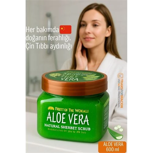 Profesyonel AloeVera Doğal Peeling - Tüm Vücut Scrub 600 ml - 1