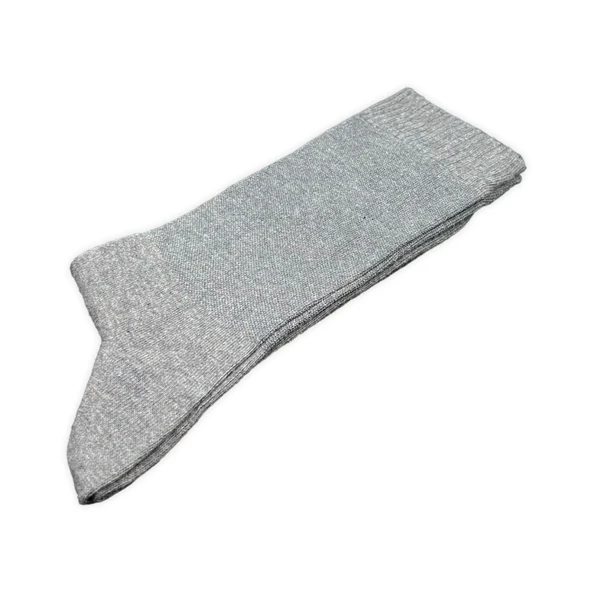 Pro Çorap Şeker (Diyabetik) Sıkmayan Pamuk Erkek Çorabı Gri (16408-R4) - 3