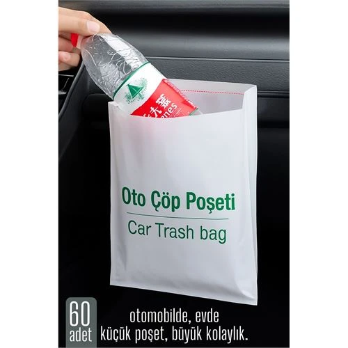 Pratik Çöp Poşeti - Yapışkanlı Çöp Poşeti 60 LI PAKET - 1