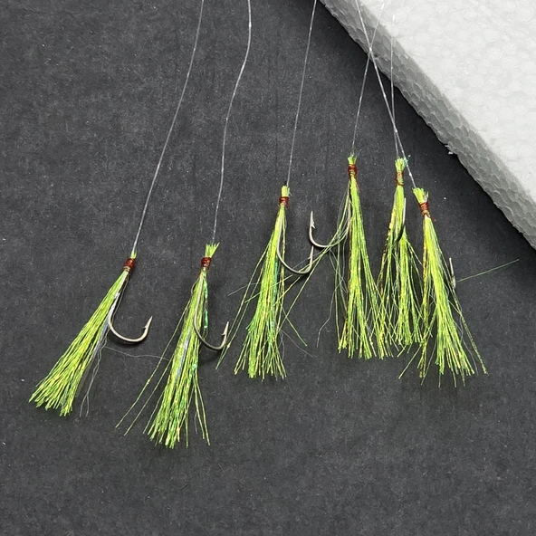 İstavrit Çapari Hazır Takımı - Fishack - On İğneli - Tüylü - 2'li - Resim 3