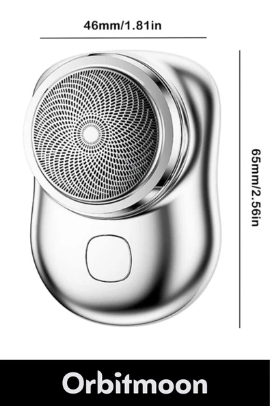 Premium Ürün Taşınabilir Pratik Günlük Seyahat Hızlı Şarjlı Yuvarlak Etkili Kablosuz Tıraş Makinesi - 2