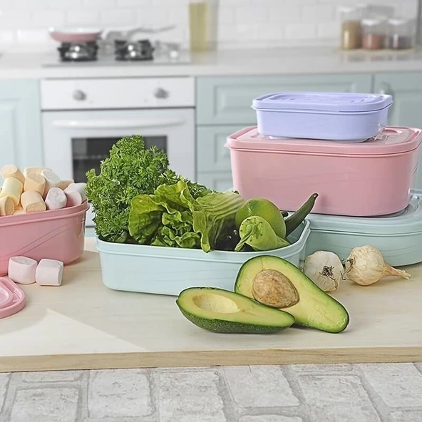 4 Lt Kapaklı Çok Amaçlı  Erzak Bakliyat Un Şeker Saklama Kabı ürün görseli